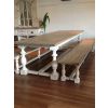 3m Ellena Dining Table with 2 Backless Benches - 2